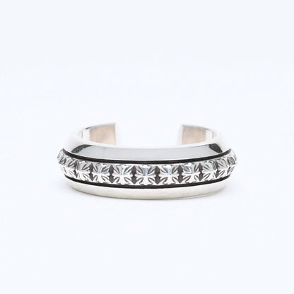 Chrome Hearts CH Plus Pyramid Open Band CH Ring