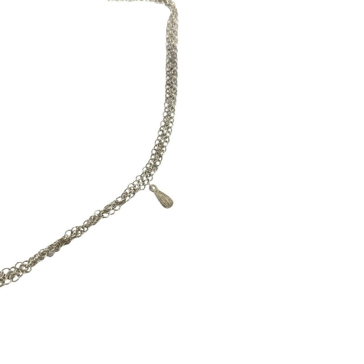 Tiffany & Co Somerset Mesh Long Necklace 925 Sterling Silver Accessory — view 5