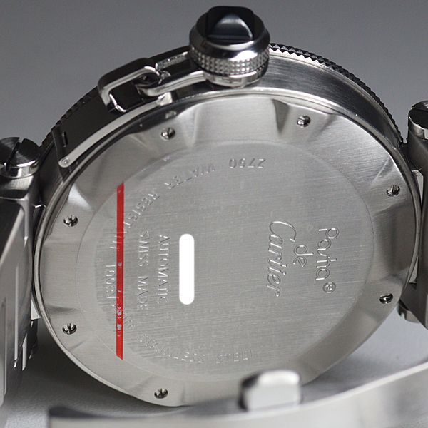 Cartier Watches Pasha Seatimer Black Dial Stainless Steel Automatic — view 4