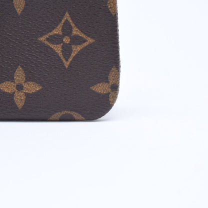 Louis Vuitton Pochette Cles Monogram Canvas Coin Purse Brown Gold — view 6