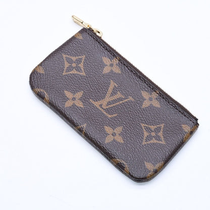 Louis Vuitton Pochette Cles Monogram Canvas Coin Purse Brown Gold — view 3