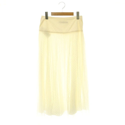 Dior Dot Tulle Long Skirt