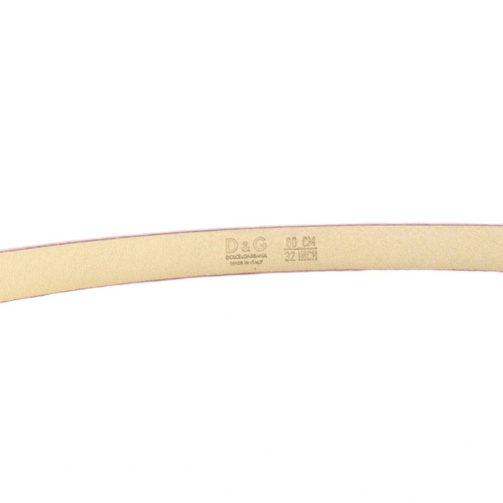 Dolce & Gabbana D&G Belt Leather Logo 80 32 — view 5