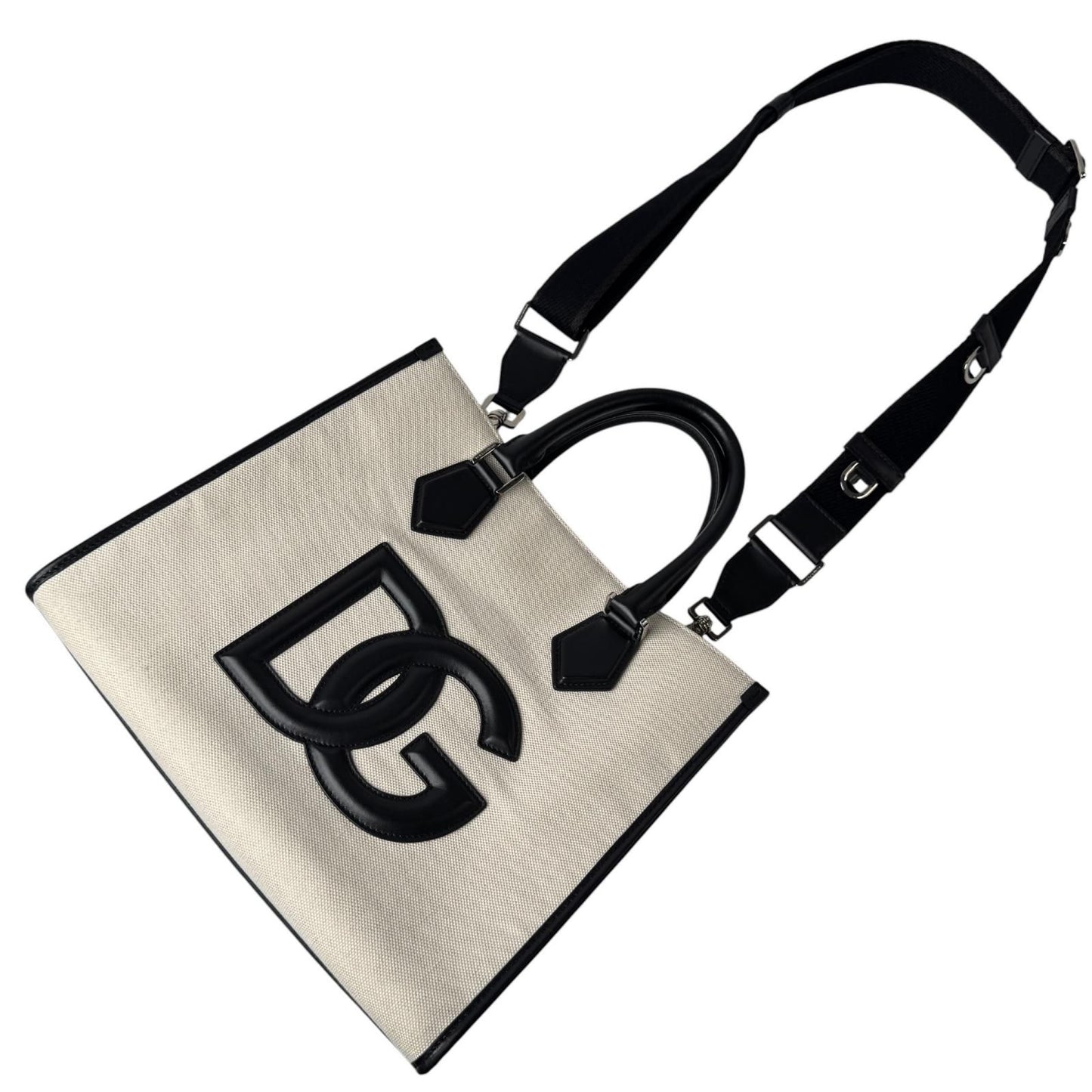 Dolce & Gabbana D&G 2-Way Tote Shoulder Bag DG Logo Canvas — view 2