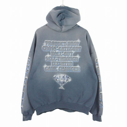 Balenciaga Demna Era Large Fit Hoodie Washed L Blue — view 2