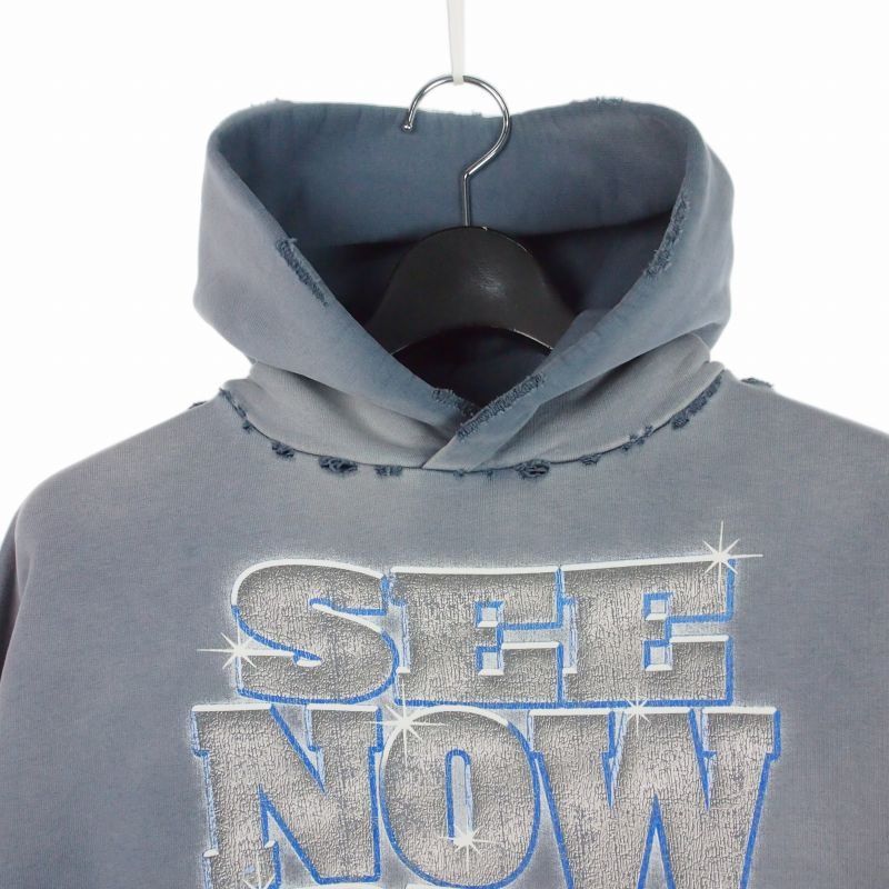 Balenciaga Demna Era Large Fit Hoodie Washed L Blue — view 3