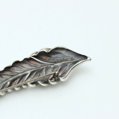 Tiffany & Co Vintage Brooch Feather 925 Sterling Silver — view 3