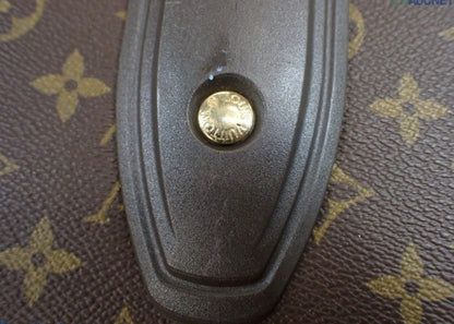 Louis Vuitton Travel Bag Pegase 45 Brown Monogram Unise 2 Wheels Gold — view 7