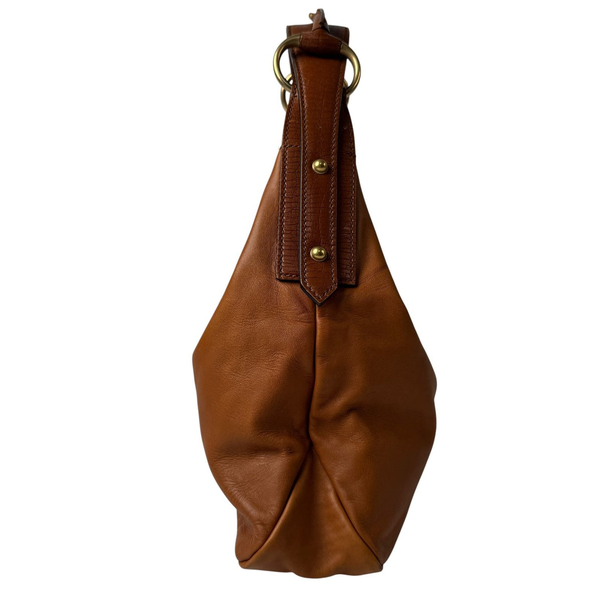 Gucci Horsebit Shoulder Bag Leather Camel — view 3