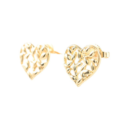 Tiffany & Co Heart Earrings Olive Leaf — view 2
