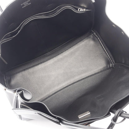 Balenciaga Tote Bag Bel Air Black Leather Carryall — view 3