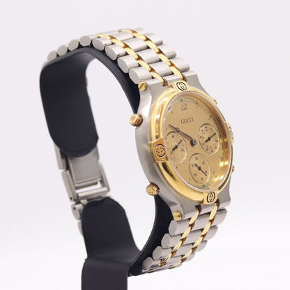 Gucci Quartz Chrono Gold Dial Watch — view 2