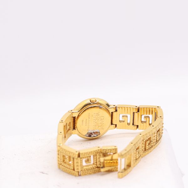 Versace Medusa Quartz Gold Dial Watch — view 4