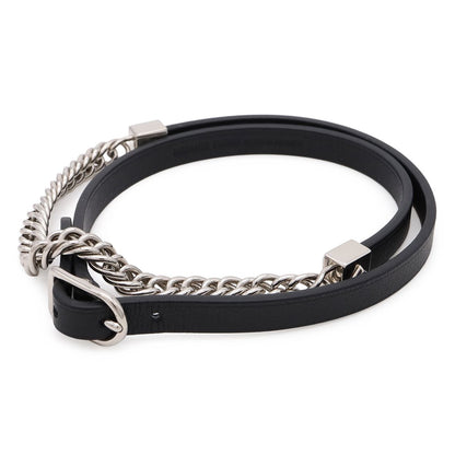 Hermes Equestre Triple Tour Choker Necklace Bracelet Gourmette Chain Veau Swift