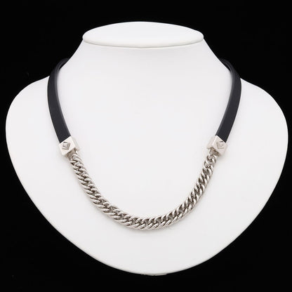 Hermes Equestre Triple Tour Choker Necklace Bracelet Gourmette Chain Veau Swift — view 8