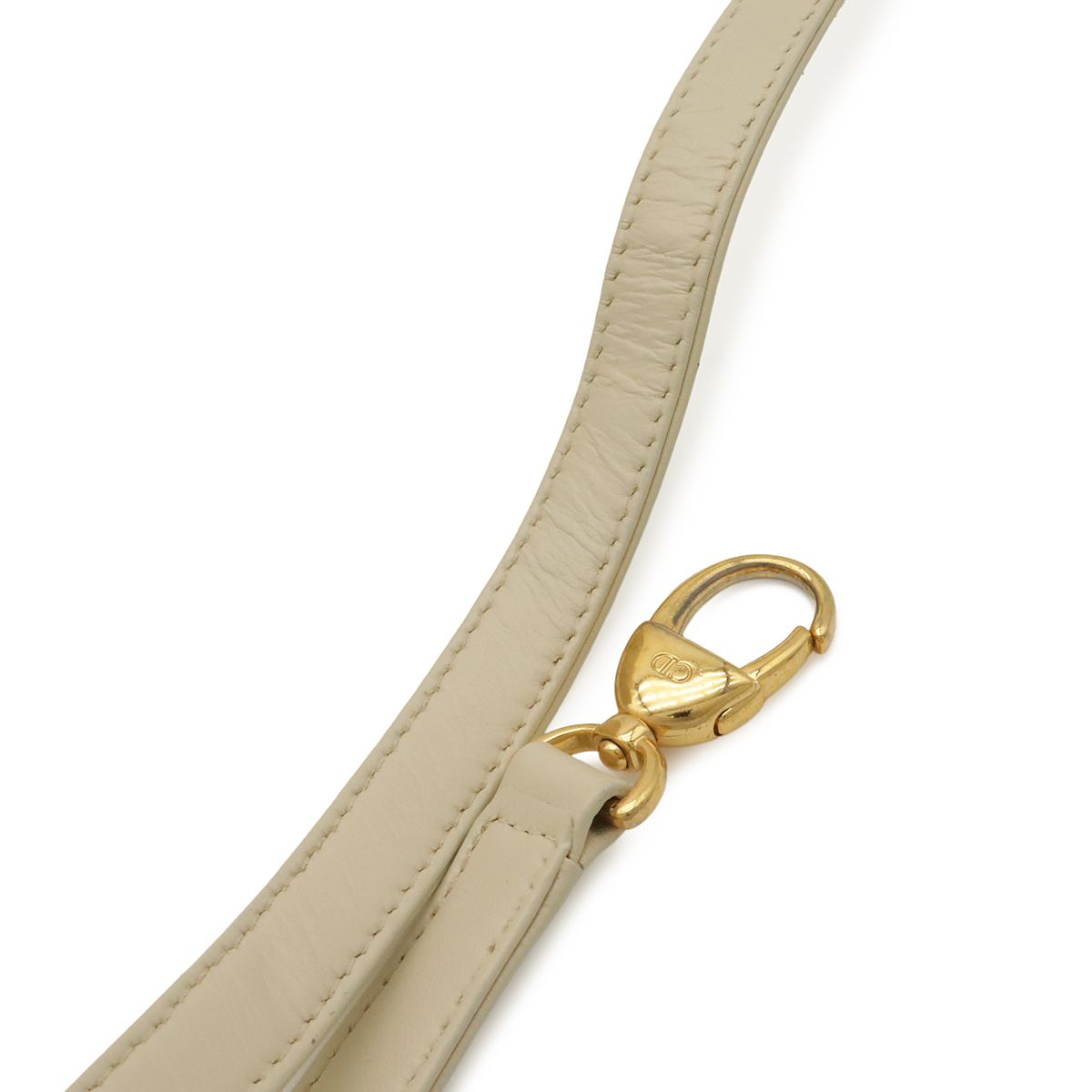 Dior Lady Cannage Handle 2-Way Shoulder Bag Leather Cream Gold — view 6