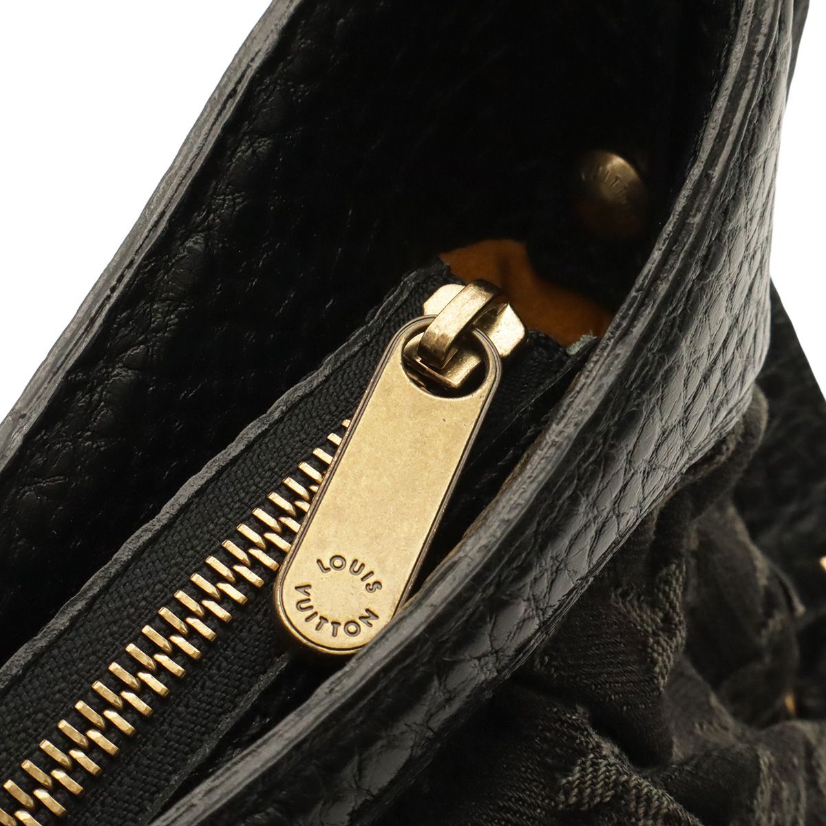 Louis Vuitton Monogram Denim S Shoulder Bag Noir Black — view 6