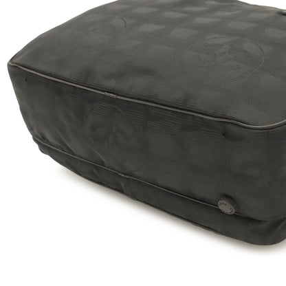 Chanel New Travel Line Handle Tote Mini Bag Nylon Jacquard Leather Black — view 3
