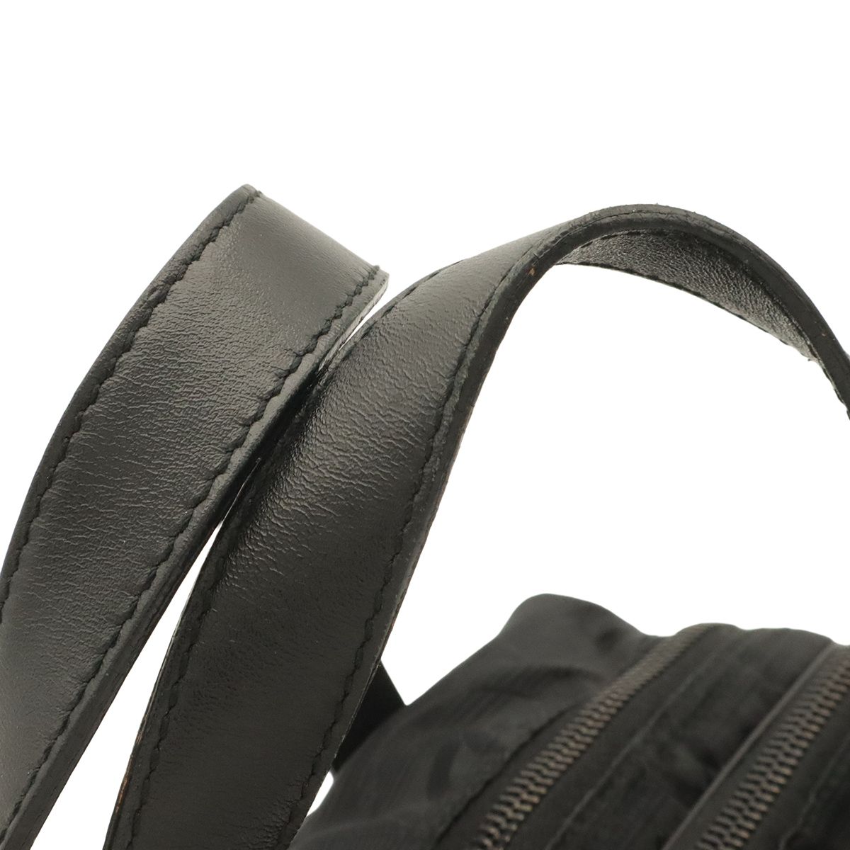 Chanel New Travel Line Handle Tote Mini Bag Nylon Jacquard Leather Black — view 4