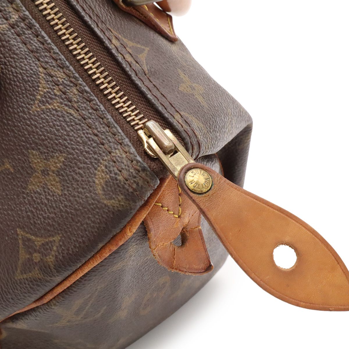 Louis Vuitton Monogram Speedy 25 Mini Boston Bag Handle — view 5
