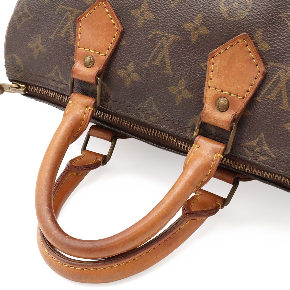 Louis Vuitton Monogram Speedy 25 Mini Boston Bag Handle — view 4