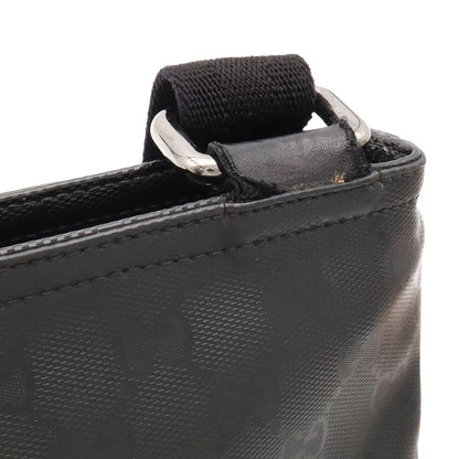 Gucci GG Supreme Shoulder Bag Pochette Crossbody Leather Black Silver — view 5