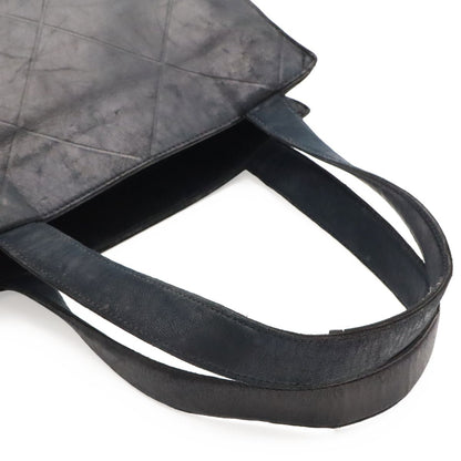 Chanel Boutique Tag Handle Tote Bag Lattice Lambskin Leather Black — view 4