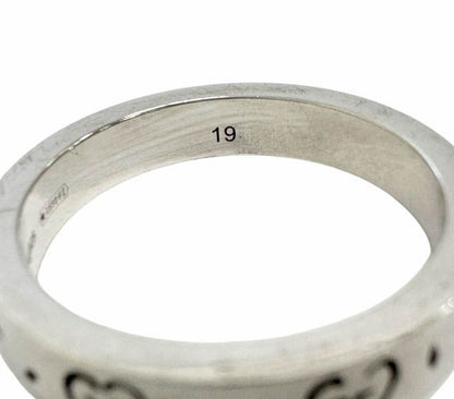 Gucci GG Logo Icon Ghost Ring 925 Sterling Silver Vintage — view 7