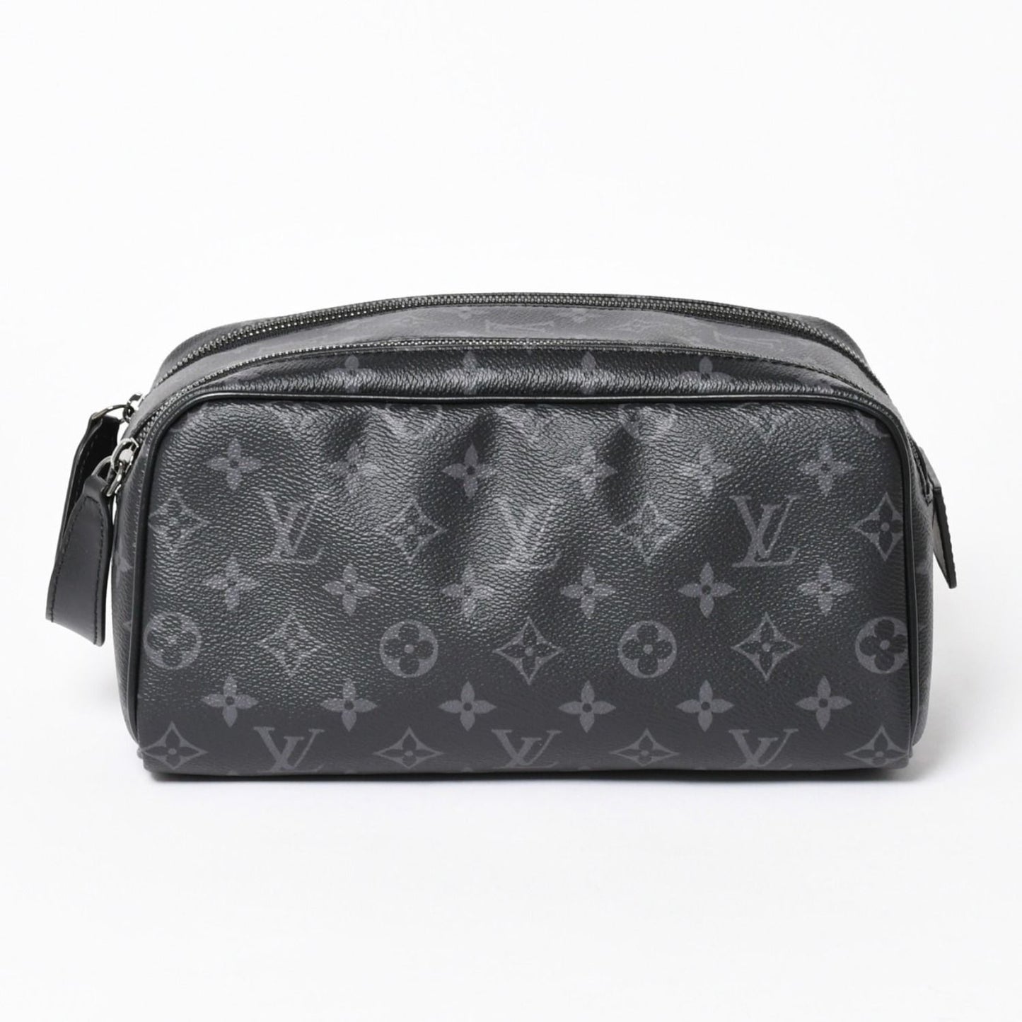 Louis Vuitton Dopp Kit Handbag Monogram Eclipse Black