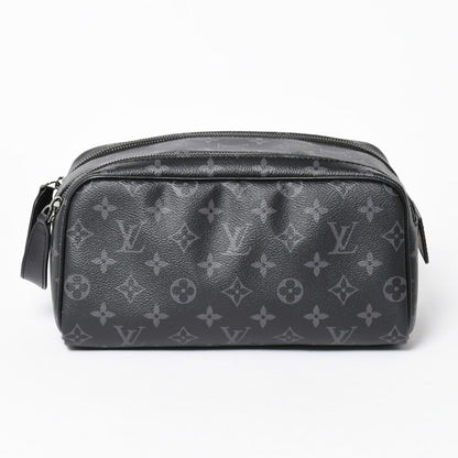 Louis Vuitton Dopp Kit Handbag Monogram Eclipse Black