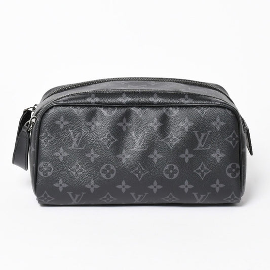Louis Vuitton Dopp Kit Handbag Monogram Eclipse Black