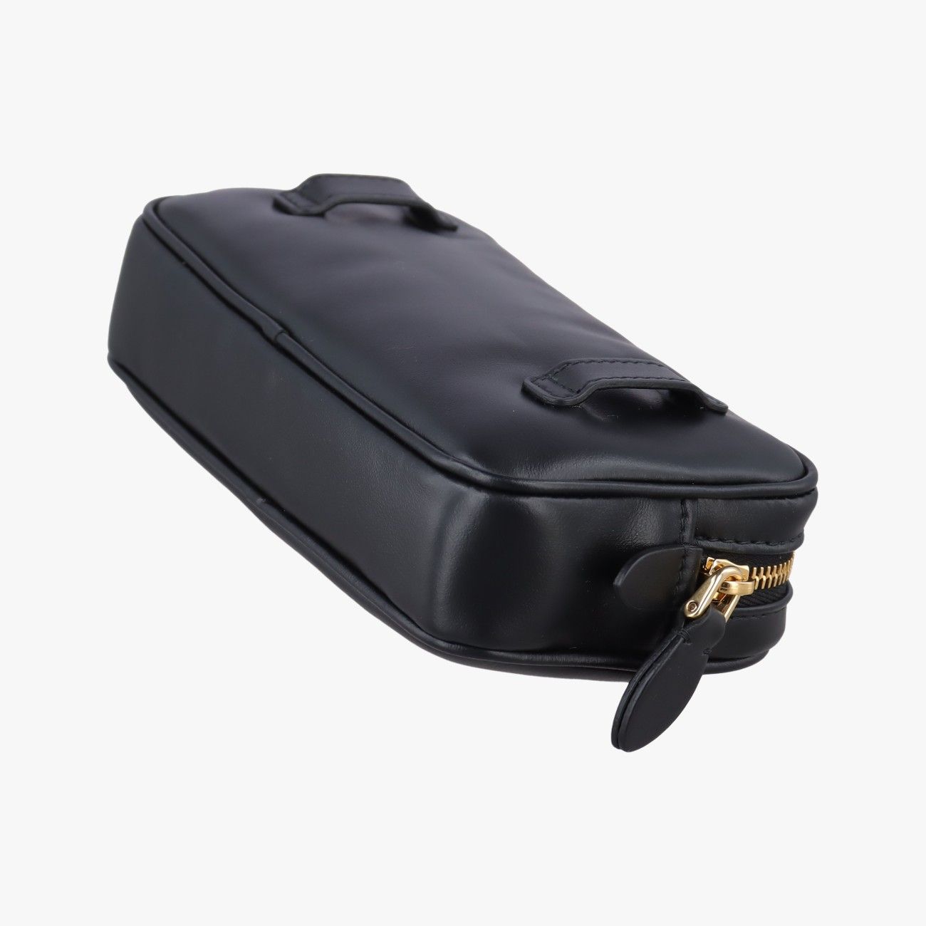 Miu Miu Logo Black Leather Handbag — view 6