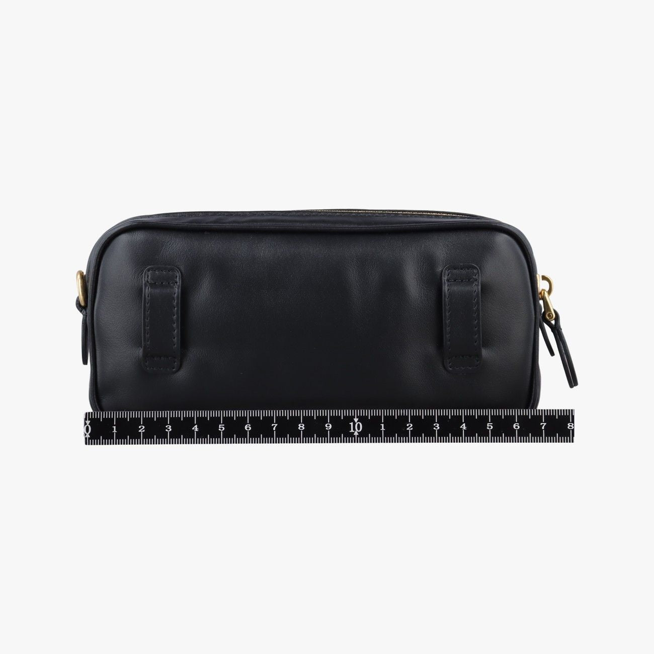 Miu Miu Logo Black Leather Handbag — view 2