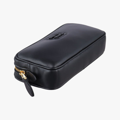 Miu Miu Logo Black Leather Handbag — view 5