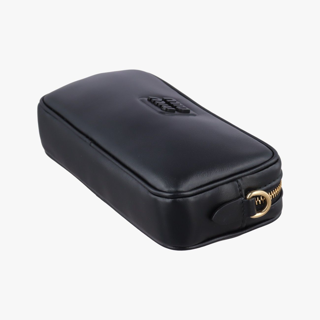 Miu Miu Logo Black Leather Handbag — view 4