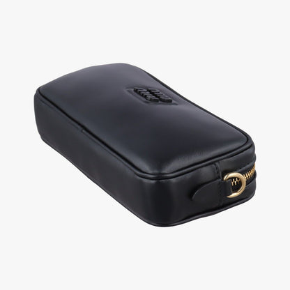 Miu Miu Logo Black Leather Handbag — view 4