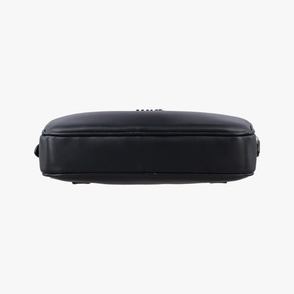 Miu Miu Logo Black Leather Handbag — view 3