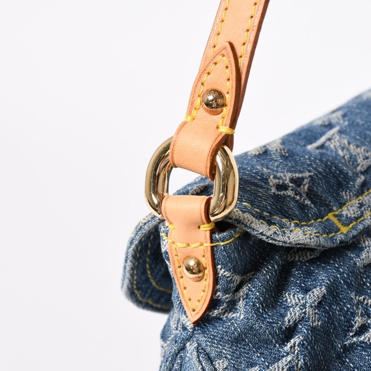 Louis Vuitton Handbag Mini Pleaty Denim Blue Monogram — view 5