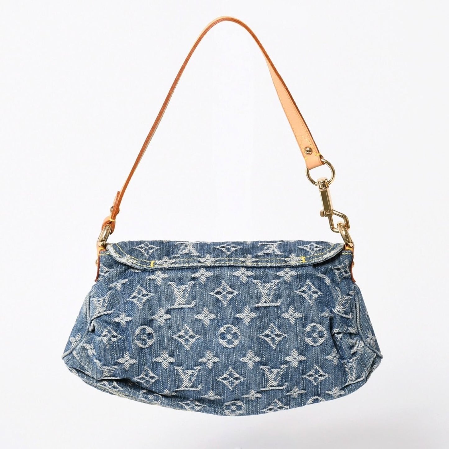 Louis Vuitton Handbag Mini Pleaty Denim Blue Monogram — view 2