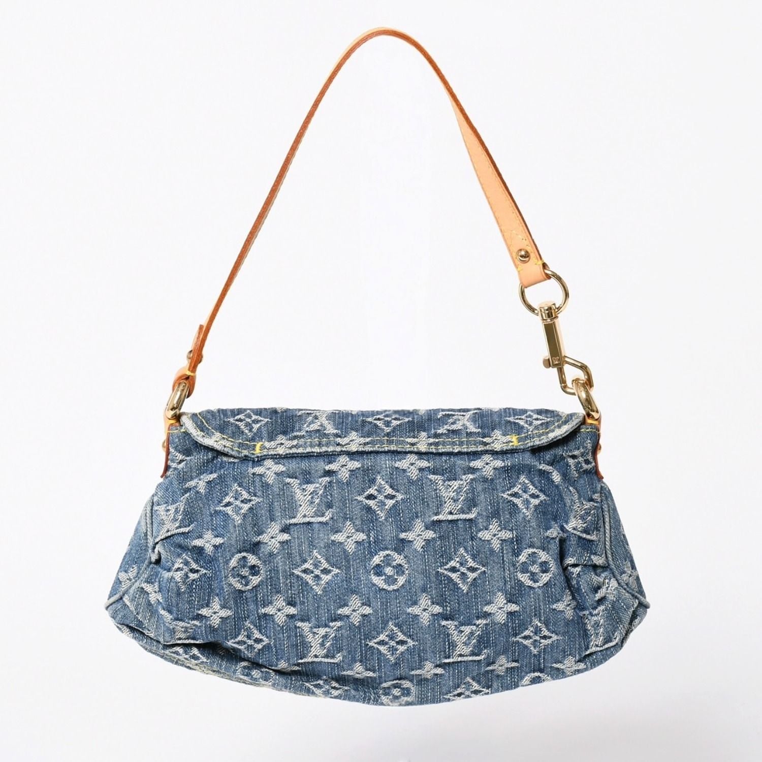 Louis Vuitton Handbag Mini Pleaty Denim Blue Monogram — view 2