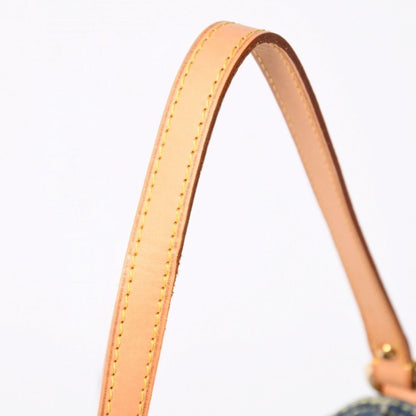 Louis Vuitton Handbag Mini Pleaty Denim Blue Monogram — view 7