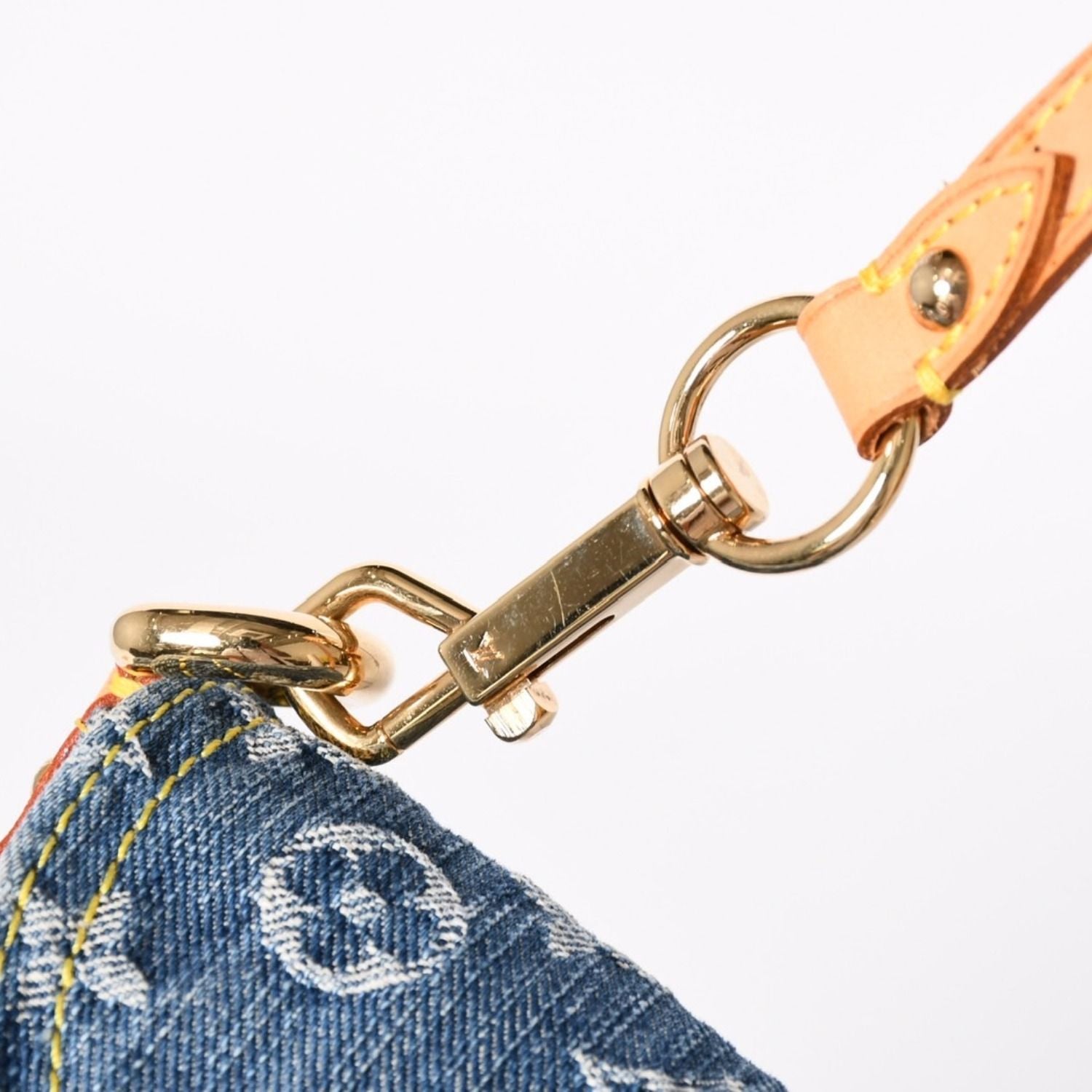 Louis Vuitton Handbag Mini Pleaty Denim Blue Monogram — view 6