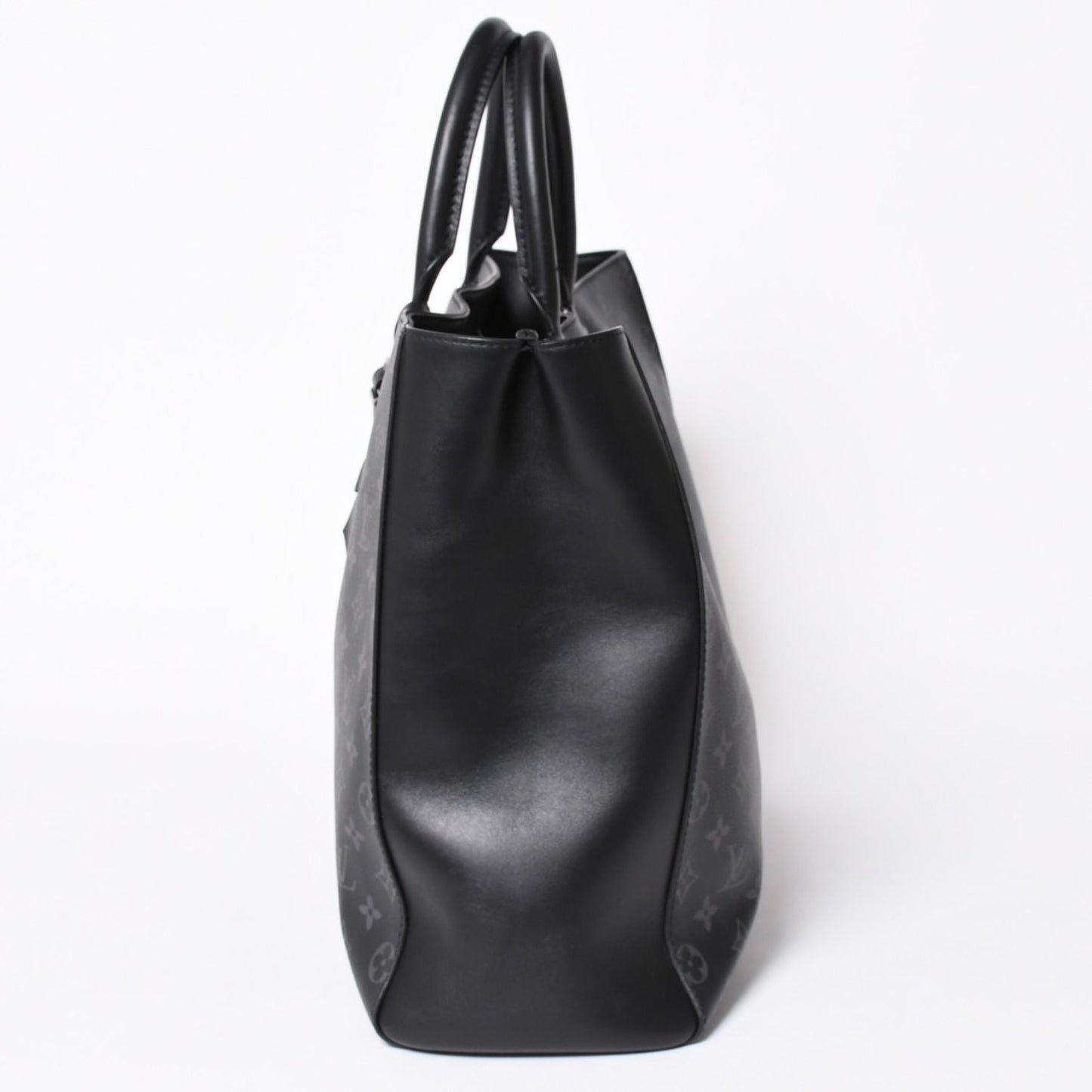 Louis Vuitton Grand Sac Tote Bag Monogram Eclipse Black Silver — view 4