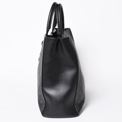 Louis Vuitton Grand Sac Tote Bag Monogram Eclipse Black Silver — view 4