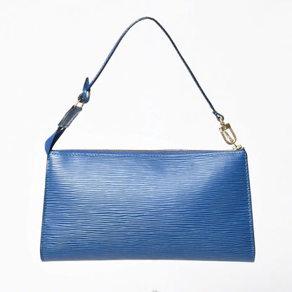 Louis Vuitton Pochette Accessoires Bag Epi Leather Blue — view 2