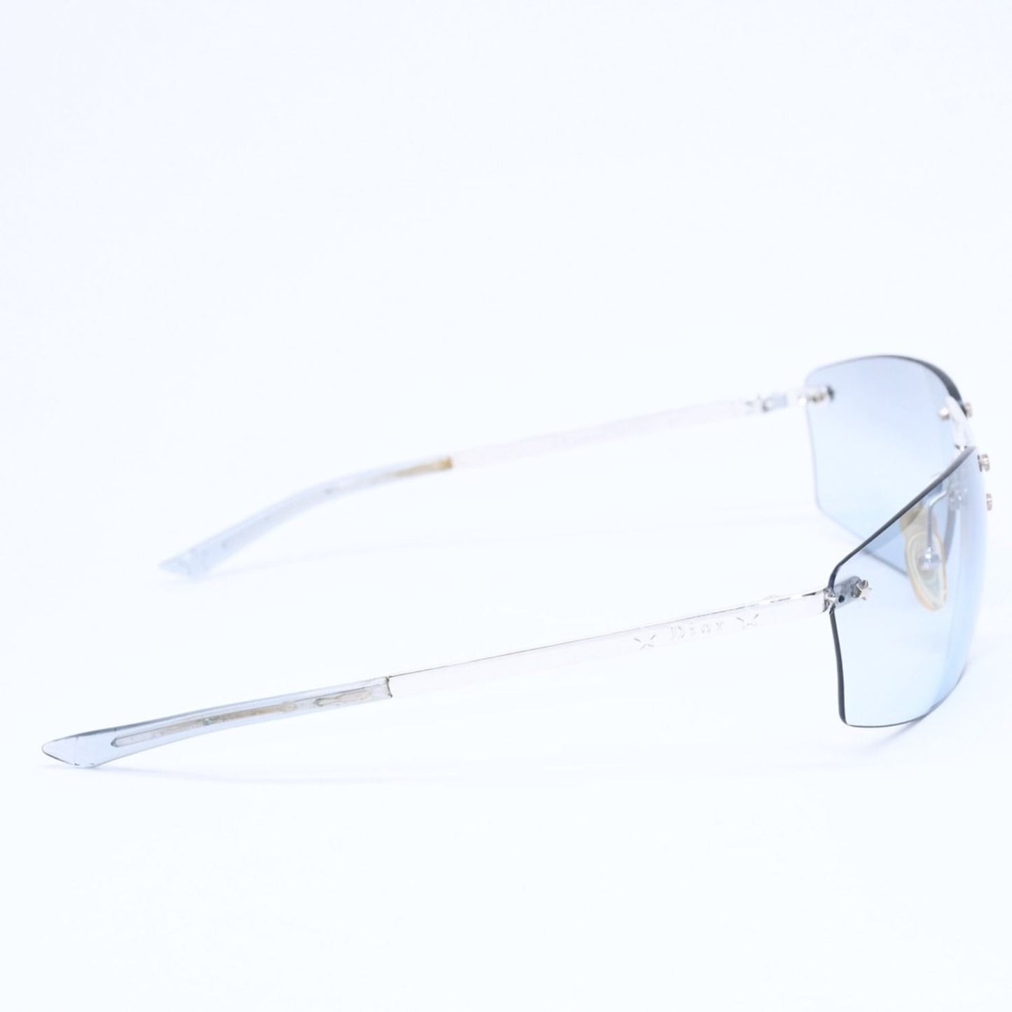 Dior Pop Rimless Sunglasses Gray Silver Eyewear — view 4