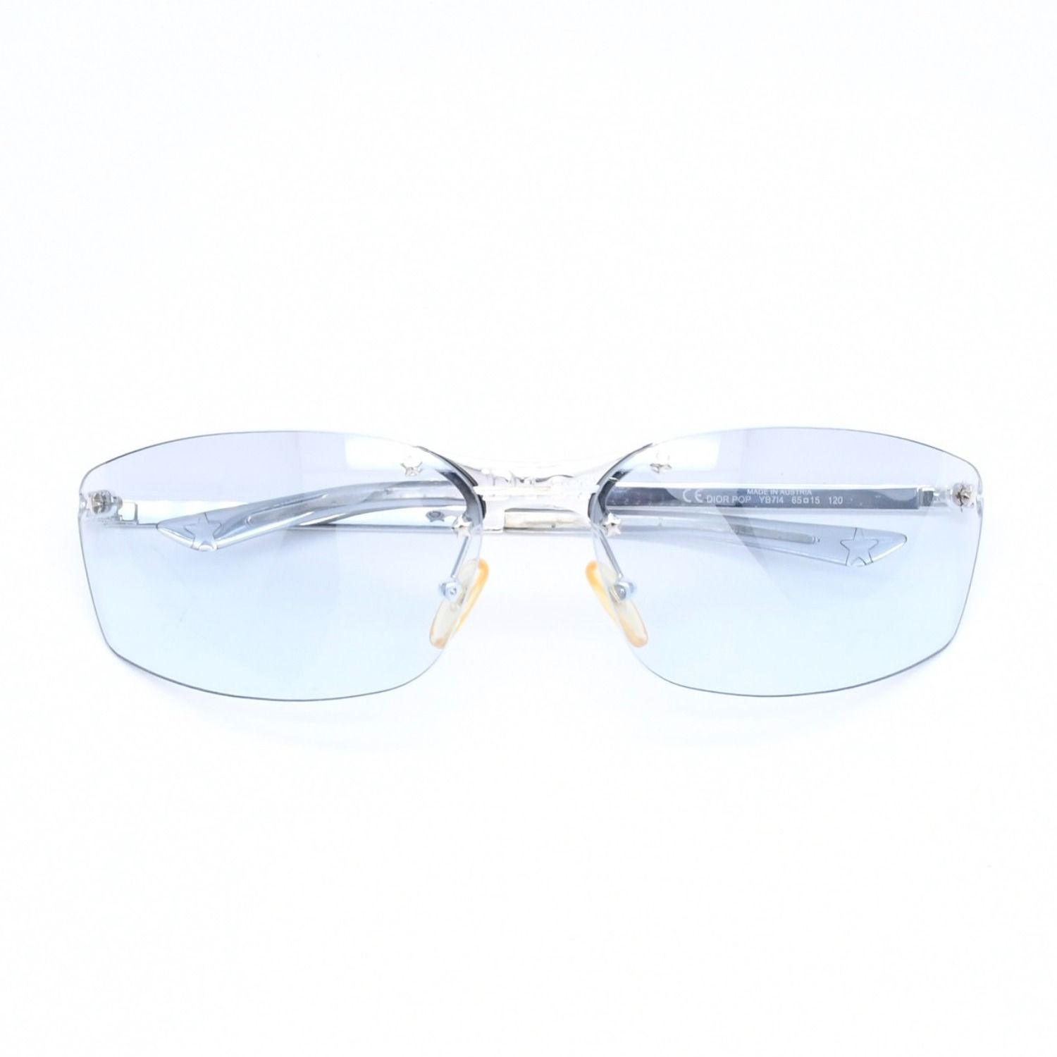 Dior Pop Rimless Sunglasses Gray Silver Eyewear