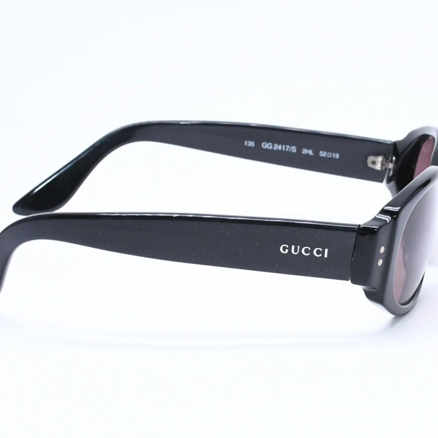 Gucci Oval Shape Sunglasses Eyewear S 52 19 Black Tom Ford Era Silver — view 4