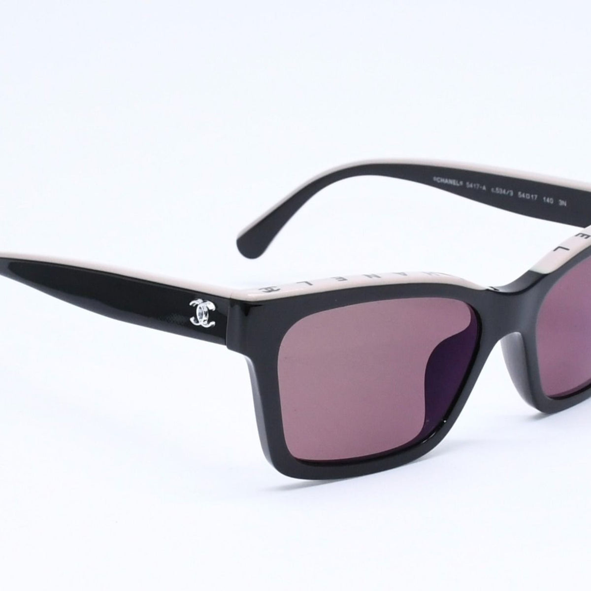 Chanel Sunglasses Eyewear CC Logo Black Greige — view 4