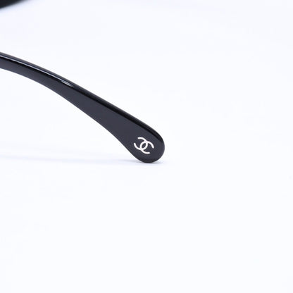 Chanel Sunglasses Eyewear CC Logo Black Hexagon Frame — view 7